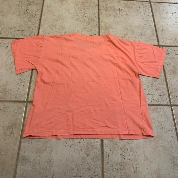 Coral Embellished Star & Circle Design T-Shirt Size M - Picture 5 of 6